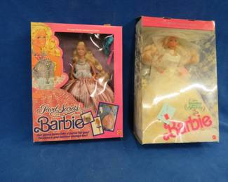 Lot 244. 1989 Jewell Secrets Barbie #1737 and Wedding Fantasy Barbie