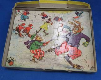 Lot 466. Uncle Wiggly picture puzzles. Only one shown.