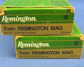 Lot 446. 38 Remington 7mm Rem Mag rounds