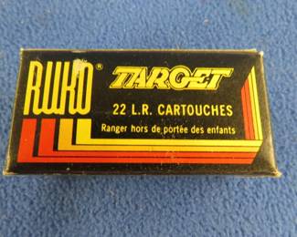 Lot 207. 50 RUKO 22 L.R. cartridges