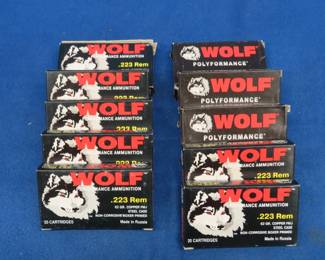 Lot 228. 200 Wolf .223 Rem rounds