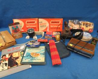 Lot 116. Flea marketer starter kit in an old wooden fruit crate