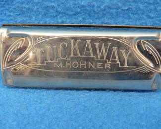 Lot 85. M. Hohner 10-hole diatonic harmonica in the key of A in a two-piece box all in excellent condition. Sounds great. Minimum bid $20.