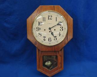 Lot 329. Howard Miller pendulum clock, untested with no key