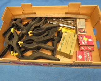Lot 237. Staples and clamps