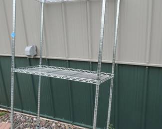 Lot 166. Wire shelf. 36'W x 72"H x 18"D