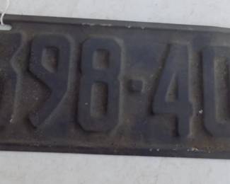Lot 307. 1936 MN license plate