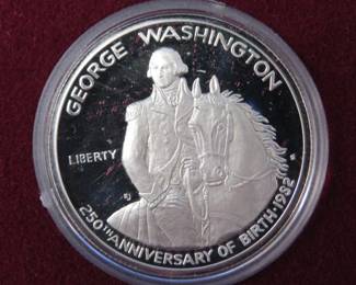 Lot 101. Two 90% silver proof commemorative half dollars