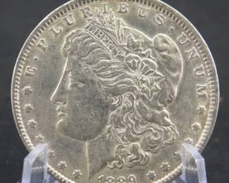 Lot 23. 1889 P Morgan silver dollar