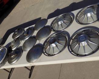 Lot 291. Old hubcaps