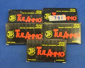 Lot 64. 100 Tula 223 Rem rounds