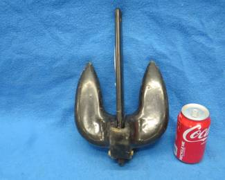 Lot 57. 15 lb. coated Navy anchor