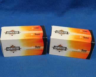 Lot 60. 200 Armscor 9mm rounds