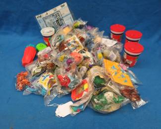 Lot 113. Children's restaurant meal toys. Most, if not all, appear to be from Arby's.