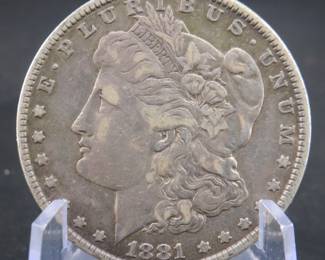 Lot 33. 1881 P Morgan silver dollar