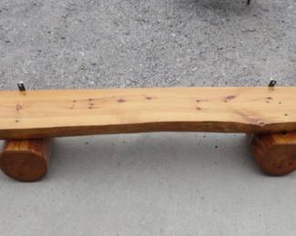 Lot 143. Log shelf 48 inches long