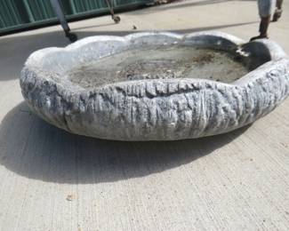 Lot 160. Concrete birdbath basin