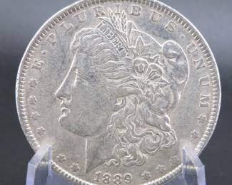 Lot 497. 1889 P Morgan Silver dollar
