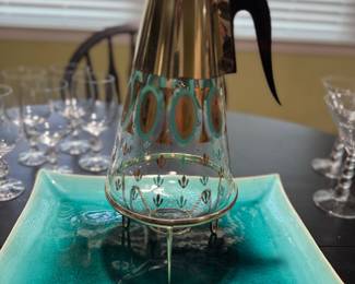 MCM glass carafe 
