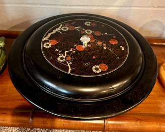Japanese lazy Susan snack server 