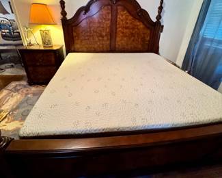 King size bed with Restonic mattress 