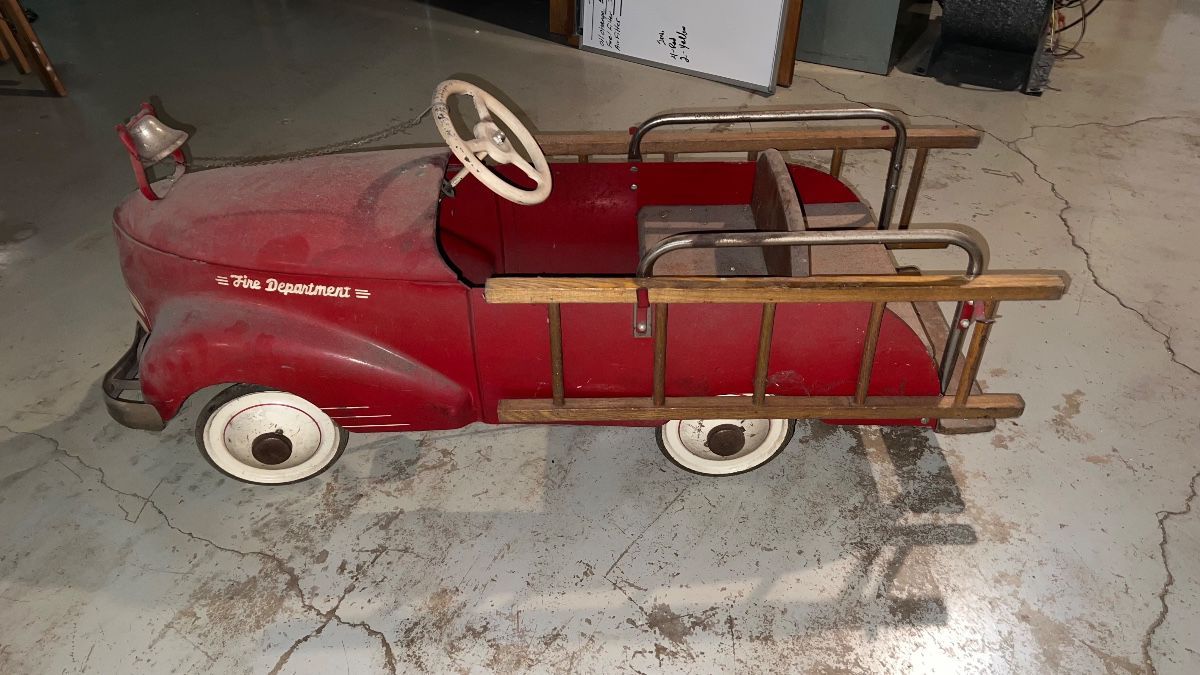 Garton fire truck pedal car, 1930’s