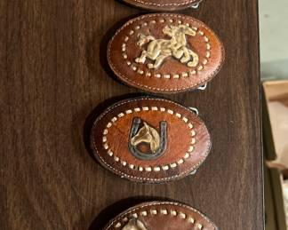 Mexican leather belt buckles