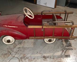 Garton fire truck pedal car, 1930’s