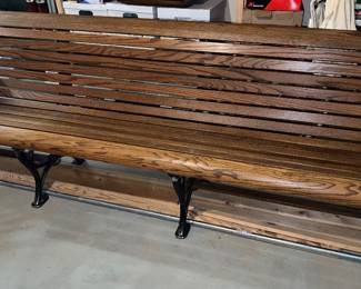 Vintage Fold up bench from Giesche Shoes, Geneva