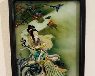 Vintage Reverse Painting