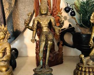 Bronze Standing Deity Figure