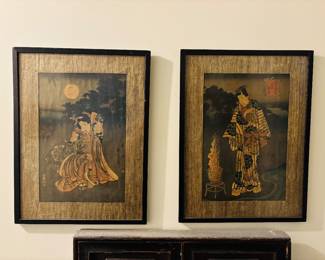 Antique Block Prints Japanese 