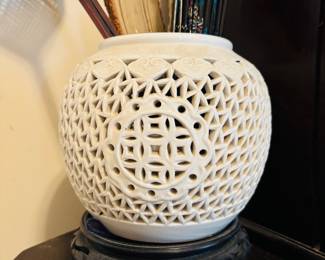 Reticulated Chinese Candle Lamp Shade 