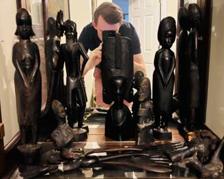 Collection of African Tribal Carved Figures