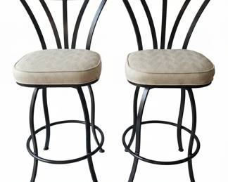 Set of ScrollBack Swivel Bar Stools second image