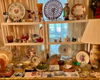 Fancy plates and serving dishes