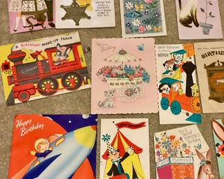Vintage birthday cards