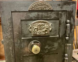 Front of antique safe