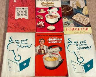 Vintage advertising cook books