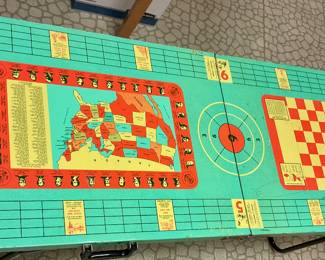 1950’s game table, very retro