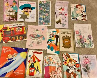 Vintage birthday cards
