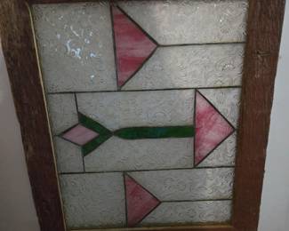Leaded glass window