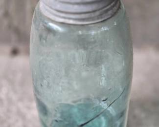 Blue ball jar