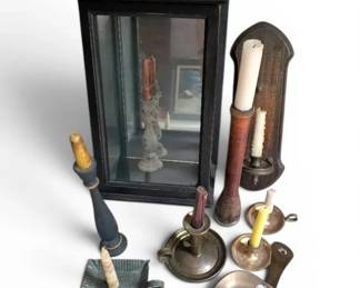 Primitive Candle Holders Candlesticks