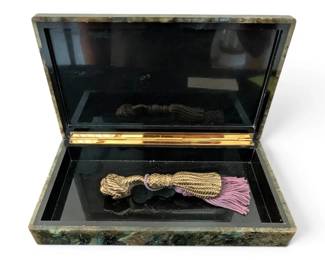 Labradorite Box With Tassel Bottle Opener