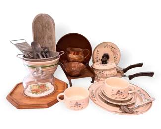 Vintage Copper Kitchen Items, Heartland Cottage Enamelware And More