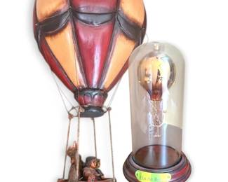 Hot Air Balloon Hanging Glass Sculptures