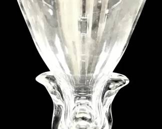 Steuben Crystal Lyre Flower Vase