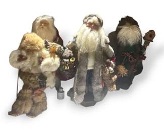4 Decorative Santas