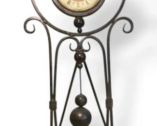 Decorative Clock on Metal Stand